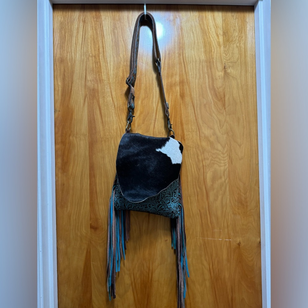 Cowhide purse